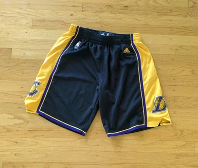 Adidas Los Angeles Lakers Men's Basketball Shorts Yellow Mens XL - M49 - Image 1 of 4