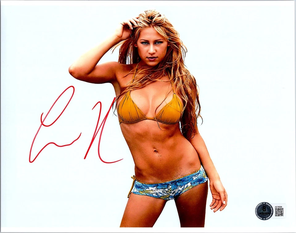 FOTO FIRMADA POR ANNA KOURNIKOVA 8X10 BECKETT BAS CERTIFICADO DE AUTENTICIDAD LEYENDA DEL TENIS SEXY CALIENTE 5 Foto 1 de 1