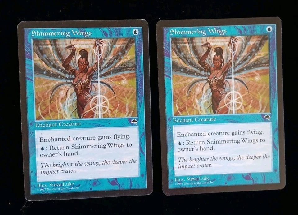2X Shimmering Wings Tempest MTG - Magic The Gathering LP/NM TWO Cards! - Image 1 of 1