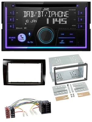 JVC MP3 USB 2DIN DAB Bluetooth CD Autoradio für Fiat Bravo (ab 2007) - Bild 1 von 4