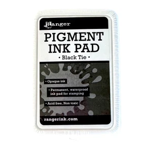Ranger Pigment Ink Pad-Black Tie - Picture 1 of 3