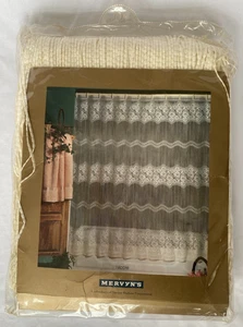 NOS Mervyn's Eleganter Duschvorhang Elfenbein Spitze Blumen 72"x72" Hergestellt in den USA - Bild 1 von 13