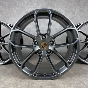 Porsche 982/ 718 Cayman/ Boxster 20" Original GT4 Style Edition Felgen Platinum - Picture 1 of 9