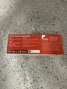 Honeywell Home T6 Pro Series WiFi Thermostat TH6220WF2006, Programmable - Picture 1 of 3