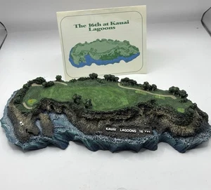 1995 Danbury Mint - Legendary Golf Holes - 16th At Kauai Lagoons - Bild 1 von 4