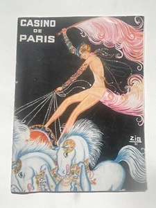 Programa de cabaret Casino de Paris 1931 con corista Mistinguett y anuncio con Josephine - Imagen 1 de 9