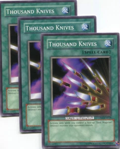 3 X YU-GI-OH THOUSAND KNIVES PROMO COMMON NM/MINT CP05-EN018 - Picture 1 of 1