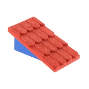 1x Lego Fabuland Dach 4x6x2 rot Wand blau 6x2 ohne Schornstein Loch 4323 787c01 - Bild 1 von 1