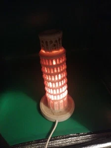 Lamp Tower Of Pisa, Italy Electric Cord Appr. 8" - Picture 1 of 6