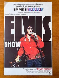 ELVIS SHOW Affiche cinéma 40x60 ELVIS PRESLEY, DENIS SANDERS CINERAMA 1971 - Photo 1/1