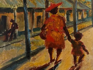 Original 1960s Australian Art Work by Pat (Pixie) O'Harris | 'Noon at Nowra' - Foto 1 di 8