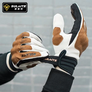 Motorcycle Cycling Full Finger Gloves Unisex Breathable Can Touch Screen Gloves - Picture 1 of 16