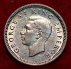 1937 New Zealand 3 Pence Silver Foreign Coin