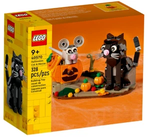 Katze & Maus Bauspielzeug Kürbis Spielzeug Halloween baubar Kinder Kids Fun LEGO - Bild 1 von 8