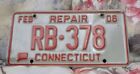 REPAIR Connecticut License Plate  Exp. 2006 - Vehicle Tag for Road Testing