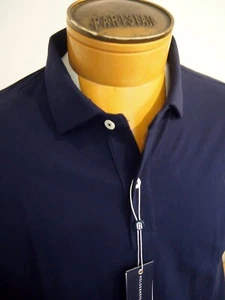 Camicia da golf Holderness & Bourne Chapman Performance tessuto piqué nuova con etichette M $110 blu navy - Foto 1 di 12