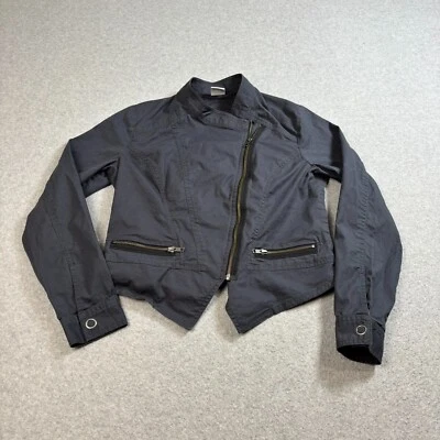 Cabi Jacket Women M Gray Zip Asymmetrical Academia Heritage Steampunk Capsule - Image 1 of 4