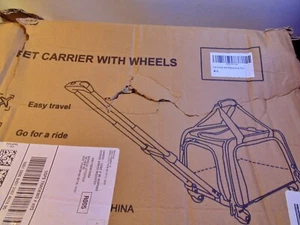 Pet Carrier Double Pole with Wheels - Picture 1 of 3