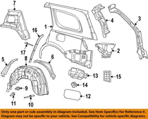 CHRYSLER OEM 11-22 Grand Cherokee WK Quarter Panel 1MZ77RXFAC - Picture 1 of 1