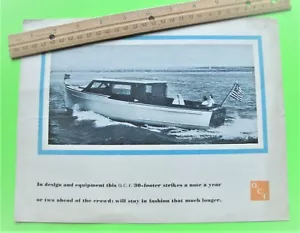 RAR ca 1938 ACF American Car and Foundry Co. 30 Fuß MOTOR YACHT PROSPEKT wow - Bild 1 von 8