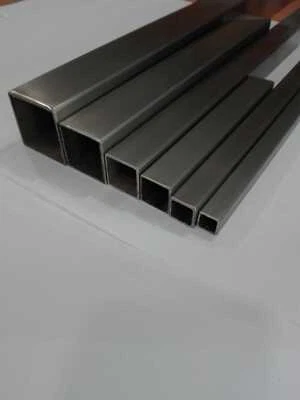 Tubo quadro Acciaio Inox Barca Corrimano Fai da te 304  15x15 a 50x50 2mm Satina - Immagine 1 di 4