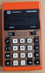TOSHIBA CALCULATOR & BLACKJACK BC-1010BJ Tested/Working - Picture 1 of 2