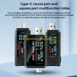 Digital Voltage Current Meter /Power Capacity Tester USB Type-C Charger Detector - Picture 1 of 8