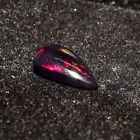 Natural Black Ethiopian Opal Welo Fire Opal Cabochon Pear Loose Gemstone 10x6 mm