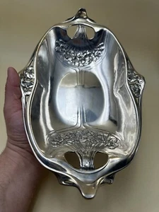 Ancienne corbeille à pain signée GALLIA époque Art Nouveau - Picture 1 of 13