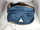 Vintage Stansport Nylon Fanny Pack Blue Tan Inland Skate Style Triangle Logo