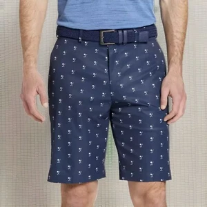 Walter Hagen Perfect Herren Palm Schläger Print Golfshorts Navy Blau Gr. 35 Neu - Bild 1 von 11