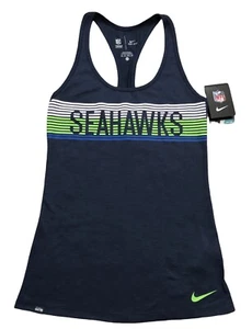 Nike Women's Dri-Fit Seattle Seahawks Racerback Tank Top Sz XS 844059-419 *NWT* - Picture 1 of 6