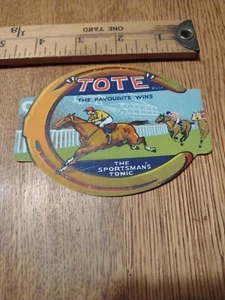 Vintage Original Label, 1930s TOTE sportsman Tonic Label Great colors. NOS HORSE - Picture 1 of 3