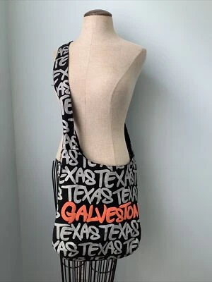 Robin Ruth Galveston Texas Crossbody Newsboy Bag Sling Tote + Fob - Image 1 of 4