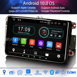 DAB+Autoradio Android 10 für VW PASSAT GOLF 5/6 TIGUAN JETTA SEAT Carplay wifi - Bild 1 von 11