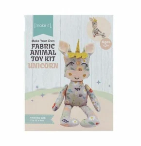 Make It Your Own Fabric Toy Kit Unicorn Incl Fabric and Stuffing - Picture 1 of 3
