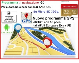 iGò ANDROID 2024/25 Programma GPS MAPPE 32GB Radio CINESI 2din Navigatore VELOX - Imagen 1 de 14