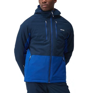 Regatta Mens Highton III Stretch Waterproof Padded Jacket Coat - Navy