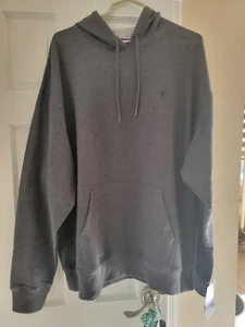 NWT Champion Men's Big & Tall Charcoal Fleece Pullover Hoodie, Size 2XL - Picture 1 of 6