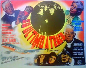 Jean Gabin, Jean-Claude Brialy Danielle Darrieux L' ANNEE SAINTE LOBBY CARD '76