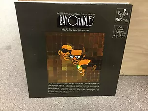 Ray Charles 25th Anniversary Salute to.. All-Time Great Performances 2x LP VG+ - Picture 1 of 1
