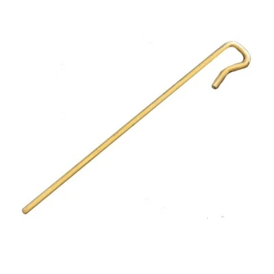 3.5" Brass Poker-Tool for cleaning pipes & dugouts - Image 1 of 4