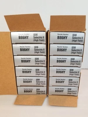12 Nu-Kote B86HY High Yeild Correctable Ribbons For IBM Selectric 2  - Image 1 of 4