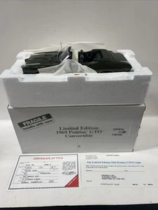 Danbury Mint 1969 Pontiac GTO "VERDORO GREEN" LE w/ Paperwork 1:24 MIB - Picture 1 of 7