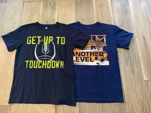 TCP The Children's Place Football SPORTS blue shirt LOT boys XL/14 - Picture 1 of 4