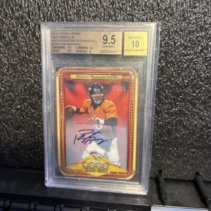 Peyton Manning 2013 Topps cromo 4000 yardas Club rojo refractor automático/25 Bgs 9,5 - Imagen 1 de 3