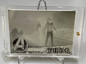 2012 Avengers Trading cards-Printing plate #50 Thor (Black printing plate) - Picture 1 of 2
