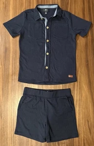 Seven 7 For All Mankind Kinder Set Größe 7 Kurzarm Button Down Hemd Shorts - Bild 1 von 16