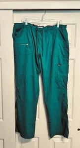 Koi Lite Peace Drawstring Green Scrub Petite Pants #721-R Womens XL - Picture 1 of 5