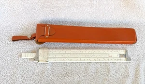 Vintage Keeffe & Esser Co. K&E Slide Ruler #4181-3 With Leather Case Made USA - Picture 1 of 15